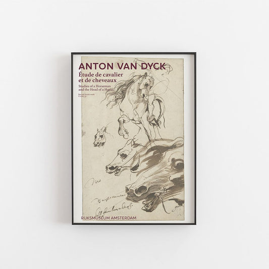 Etude de cavalier et de cheveaux – Anton Van Dyck